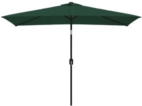 Umbrela de soare dreptunghiulara 200 x 300 cm, verde Verde