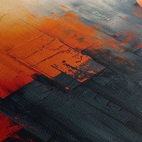 Tablou - Pictura abstractă a orașului (150x105 cm)