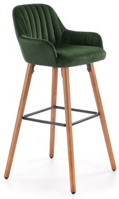 Scaun de bar Alessia, verde închis