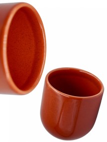 Pahar Cafea NOVUM Mineral Sienna 250 ml (Mineral Sienna Rosu Pal Inchis) Gresie Ceramica Glazurata Manual