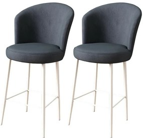 Set de scaune de bar Fora Anthracite and White, 2buc., 2 buc.