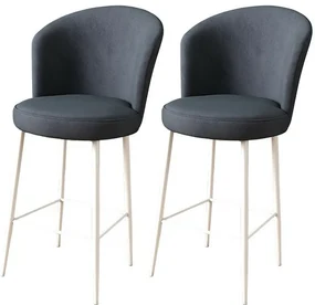 Set de scaune de bar Fora Anthracite and White, 2buc., 2 buc.