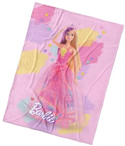 Carbotex Pătură pentru copii Barbie Lumeacurcubeului, 130 x 170 cm