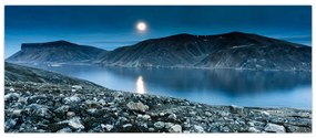 Tablou - Islanda noaptea (120x50 cm)