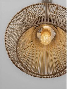 Lustra, Pendul din ratan sintetic pentru exterior Aell maro deschis