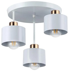 Lustră pe tijă 3xE27/35W/230V d. 30 cm alb/auriu