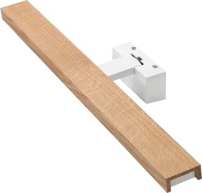 Brilagi - Iluminare LED 3 în 1 pentru oglindă de baie WOODY MIRROR LED/12W/230V IP44 alb/stejar