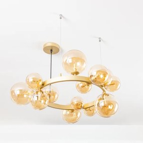 Lustră LED pe cablu Brilagi MILLA 15xG9/3W/230V auriu