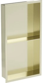 Mexen X-Wall-R raft de nișă cu flanșă și raft 60 x 30 cm, auriu periat - 1950603010S
