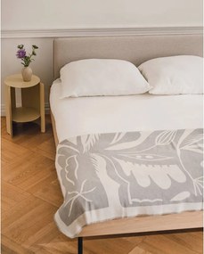 Pătură gri deschis 165x200 cm Lino – noo.ma