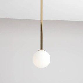Plafoniera moderna aurie minimalista cu glob de sticla Pinne M