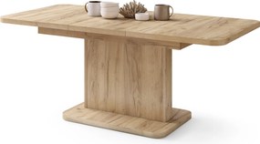Mazzoni ASTON MINI-Z Stejar Craft Auriu - MĂSUȚĂ DE CAFEA MODERNĂ EXTENSIBILĂ REGLABILĂ PE ÎNĂLȚIME MASĂ TRANSFORMABILĂ