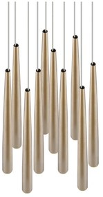 Lustră aurie LED ø 30 cm Cala – Trio Select