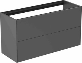 Dulap baza suspendat Ideal Standard Atelier Conca 2 sertare 100 cm antracit mat