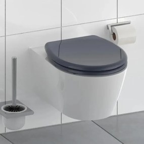 Schütte 82304-A - Capac WC Antracit cu sistem SoftClose, din duroplast