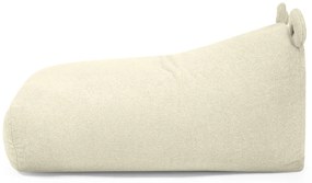 Fotoliu puf pentru copii crem cu tapițerie din țesătură bouclé Snug 130 Bear – SLOWDOWN