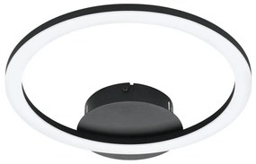 Plafoniera LED inteligenta, design modern Parrapos-z negru 34cm