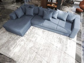 Colțar extensibil dumonde cu ladă de depozitare si sezut confortabil din spuma high-density, Gloria Enjoy Antracit 320x183 cm