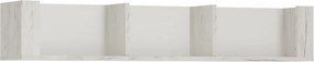 Raft ANGEL TIP 61, alb craft, PAL melaminat, 118x25x22 cm