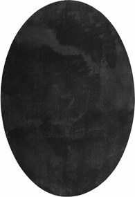 vidaXL Covoare de zonă Oval HUARTE Negru 160 x 230 cm 100% Polyester