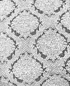 Husa elastica pentru coltar, cu volanas, model Jacquard Alb