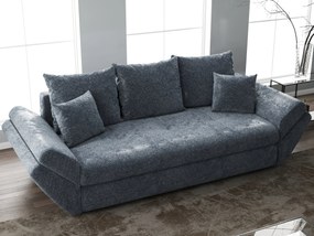 Canapea extensibilă dumonde cu ladă de depozitare si sezut confortabil din spuma high-density, Loana Euphoria Grafit 250x100 cm