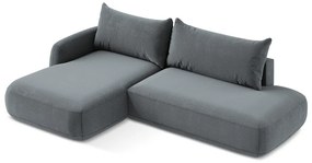 Colțar albastru prăfuit extensibil (cu colț pe partea stângă/cu șezlong) Hale – Makamii