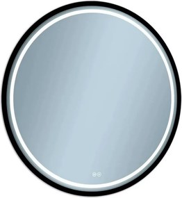 Oglinda cu iluminare LED Venti Baltic 80 cm negru