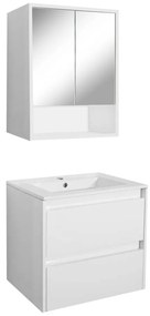 Mobilier complet de baie Porto 60, alb