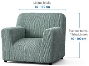 Huse bielastice COSTINA mentă fotoliu (l. 60 - 110 cm)
