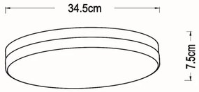 Plafonieră LED pentru baie Lucide 79111/36/31 BISKIT LED/24W/230V IP44 alb