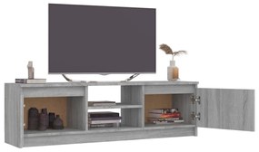 Comoda TV, sonoma gri, 120x30x35,5 cm, lemn prelucrat sonoma gri, 1