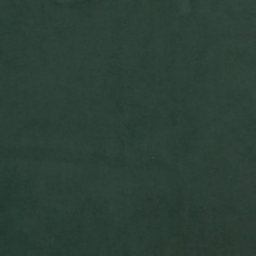 Cadru de pat box spring, verde inchis, 200x200 cm, catifea Verde inchis, 35 cm, 200 x 200 cm