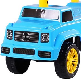 Masinuta cu Functie de Trotineta Fara Pedale Pentru Copii NOVOKIDS™ Speedy , Maxim 25 Kg, Cu Melodii si Sunete, Spatar de Protectie si Volan, ALBASTRU