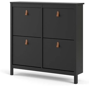 Pantofar cu 4 sertare Tvilum Madrid, negru