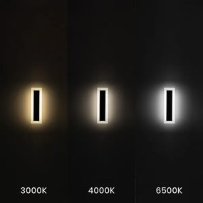 Aplica LED pentru exterior WOW LED/10W/230V 3000/4000/6500K 30 cm IP54 negru
