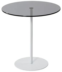 Măsuță laterală CHILL 50x50 cm alb/negru