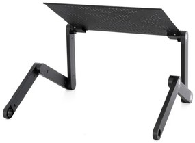 Birou pentru laptop cu USB - 42 x 28 cm, răcoritor, negru