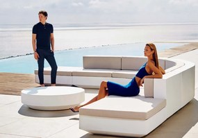 Taburete de exterior / interior design modern premium VELA OTTOMAN 120cm