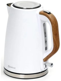 Fierbător de apă 1,7 l 2400W/230V oțel inoxidabil/alb