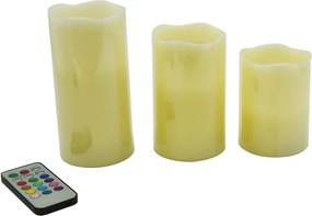 Lumânări LED 3 buc. (înălțime 10 cm) – Hilight