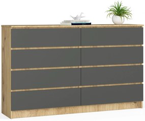 Comodă Koa IV (stejar artisan + gri). 1070717