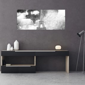 Tablou - Carte poștală de epocă a orașului N⁰3 (120x50 cm)