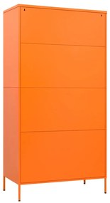 Sifonier, portocaliu, 90x50x180 cm otel Portocaliu, 1