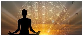 Tablou cu meditație (120x50 cm)