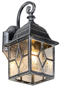 Lanterna de perete de exterior romantica argint antic - Londra