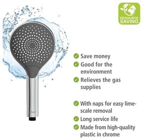 Cap de duș ø 12 cm Water Saving – Wenko