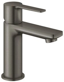 Baterie lavoar antracit mat Grohe Lineare, cu ventil click-clack, marime XS