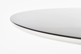 Masa rotunda MDF + sticla + metal Avelar - d 120 x h 76 cm