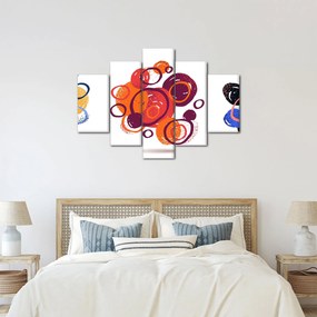 Tabloul cercuri colorate (150x105 cm)
